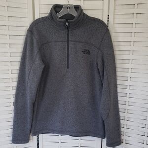 The North Face Charcoal Quarter-Zip Fleece Mens Sweater Size M